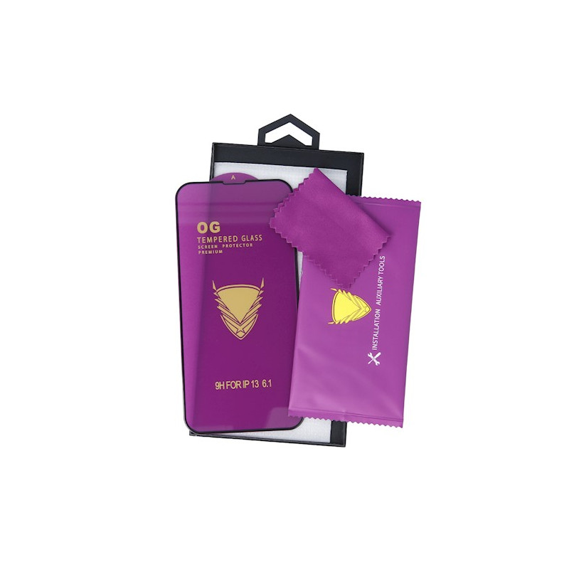 Nutitelefoni kaitseklaas Õun iPhone 14 Plus OG Premium must raam