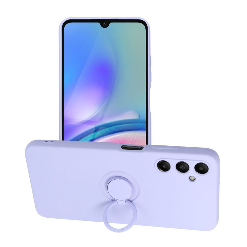 Viedtālruņa aizmugurējais vāciņš Samsung Galaxy A05S Silicone Ring Violeta