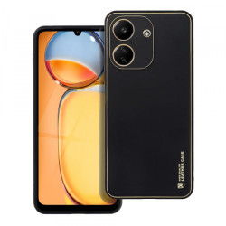 Viedtālruņa aizmugurējais vāciņš Xiaomi Redmi 13C Leather Black