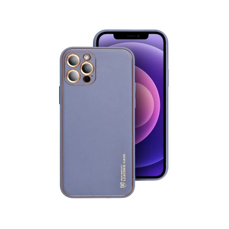 Viedtālruņa aizmugurējais vāciņš Samsung Galaxy A55 5G Leather Zila