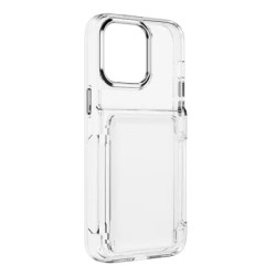 Viedtālruņa aizmugurējais vāciņš Samsung iPhone 15 Pro Max CARD Case Transparent