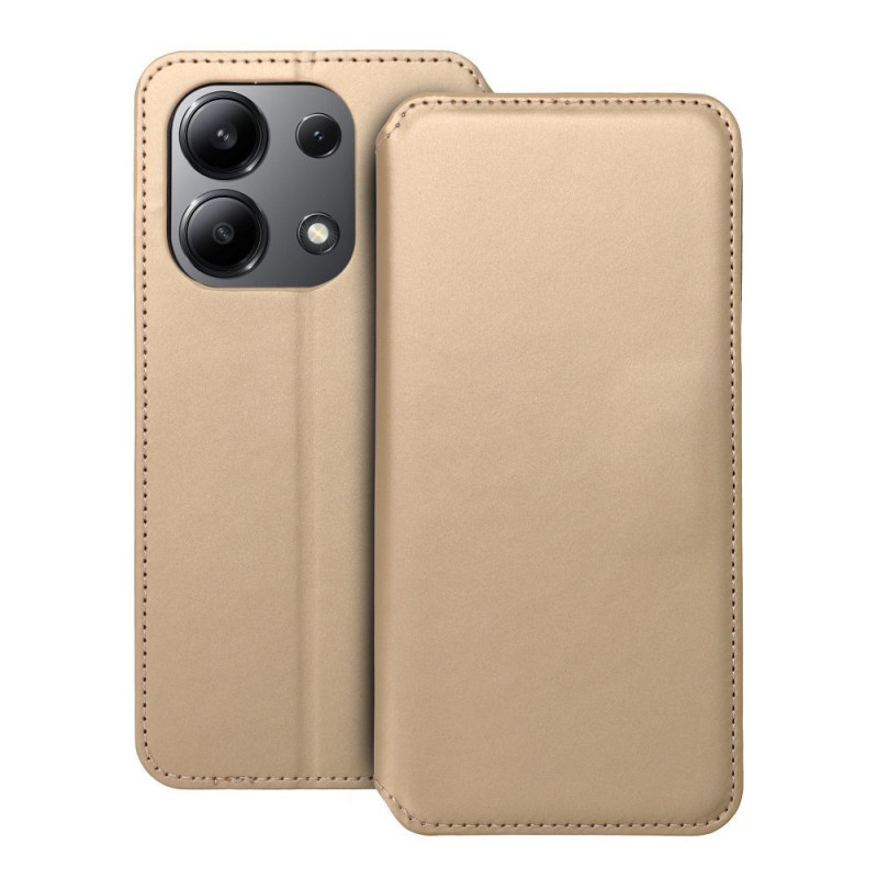 Viedtālruņa aizmugurējais vāciņš Xiaomi Redmi Note 13 Dual Pocket Book Zelta