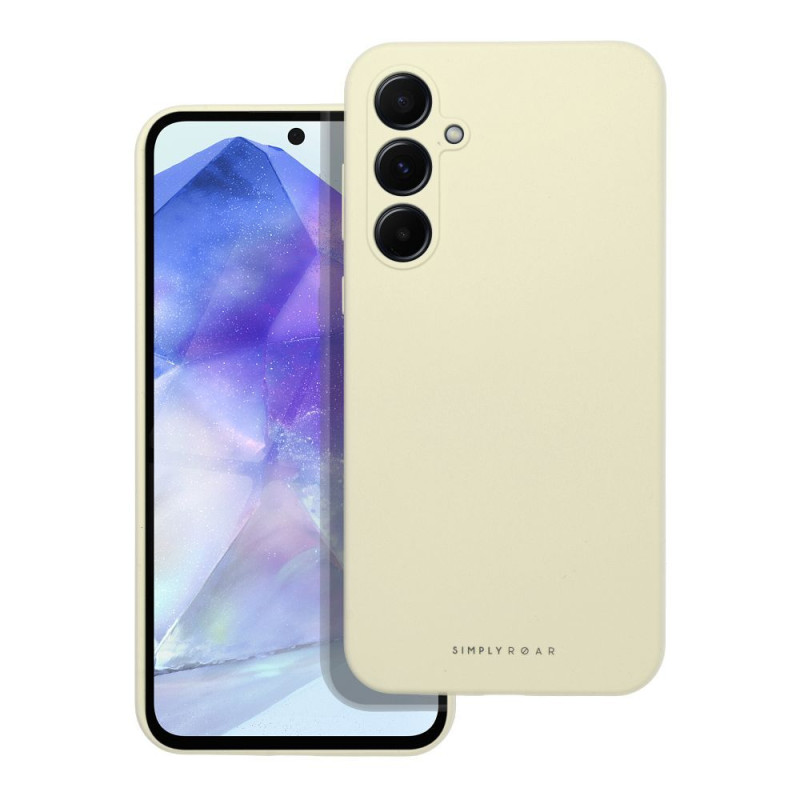 Viedtālruņa aizmugurējais vāciņš Samsung Galaxy A55 5G Cloud Skin Dzeltena