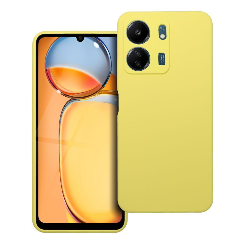 Nutitelefoni tagakaas Xiaomi Redmi 13C Silikoon 2mm Kollane