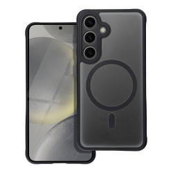 Viedtālruņa aizmugurējais vāciņš Samsung Galaxy S24 Full matte mag Black, Transparent