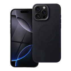 Viedtālruņa aizmugurējais vāciņš Apple iPhone 16 Pro Max Silicon Mag case Black