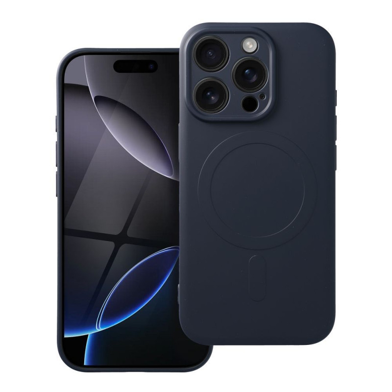 Nutitelefoni tagakaas Õun iPhone 16 Pro Silikoonist Mag Sinine