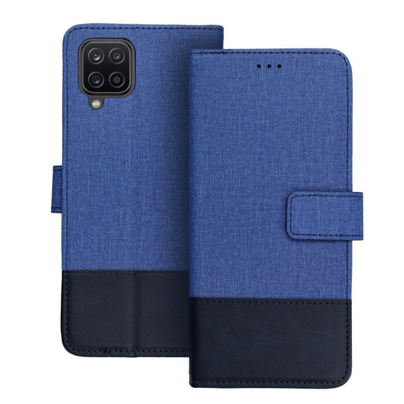 Nutitelefoni klapiümbris Samsung Galaxy A12 Kustutuskumm Sinine