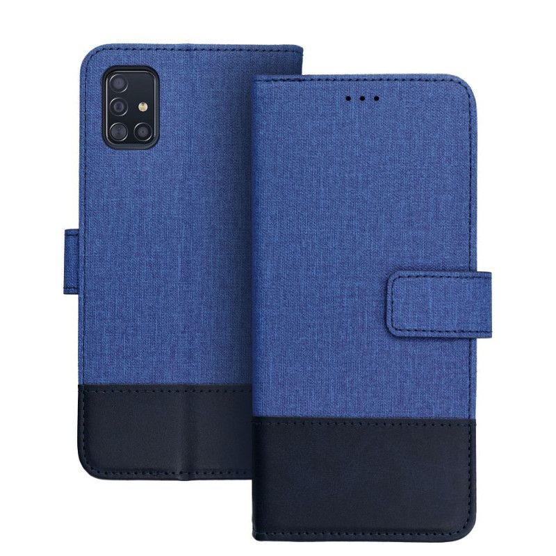 Viedtālruņa atveramais maciņš Samsung Galaxy A51 Gomma Zila