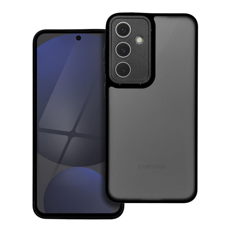 Viedtālruņa aizmugurējais vāciņš Samsung Galaxy S24 FE Variete Black, Transparent