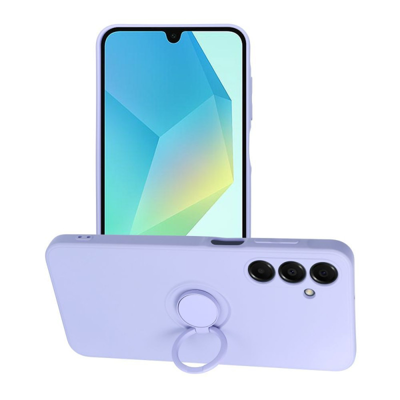Viedtālruņa aizmugurējais vāciņš Samsung Galaxy A16 Silicone Ring Violeta