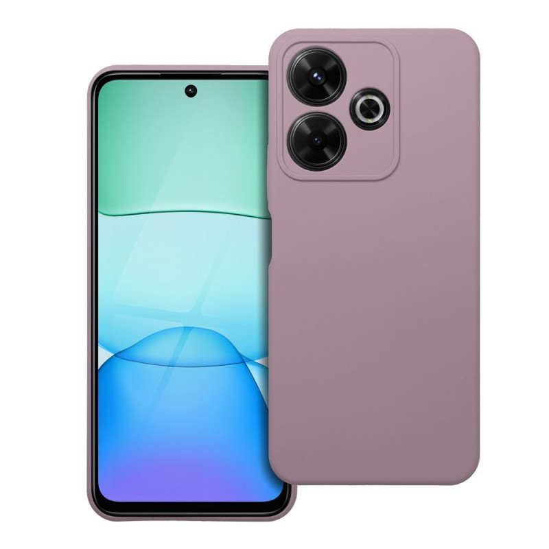 Nutitelefoni tagakaas Xiaomi Redmi 13 Silikoonist ümbris Liivapunane