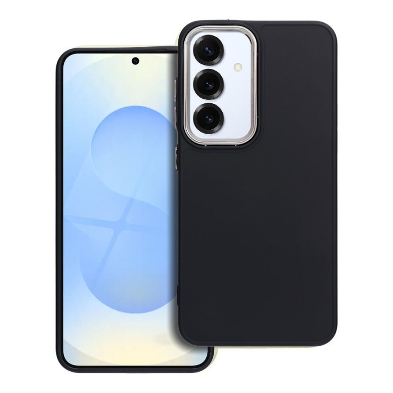 Viedtālruņa aizmugurējais vāciņš Samsung Galaxy S25 Frame case Melna