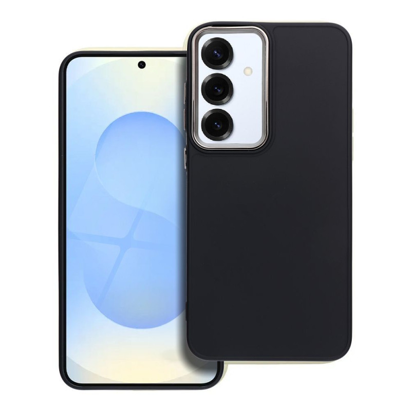 Viedtālruņa aizmugurējais vāciņš Samsung Galaxy S25 Plus Frame case Melna