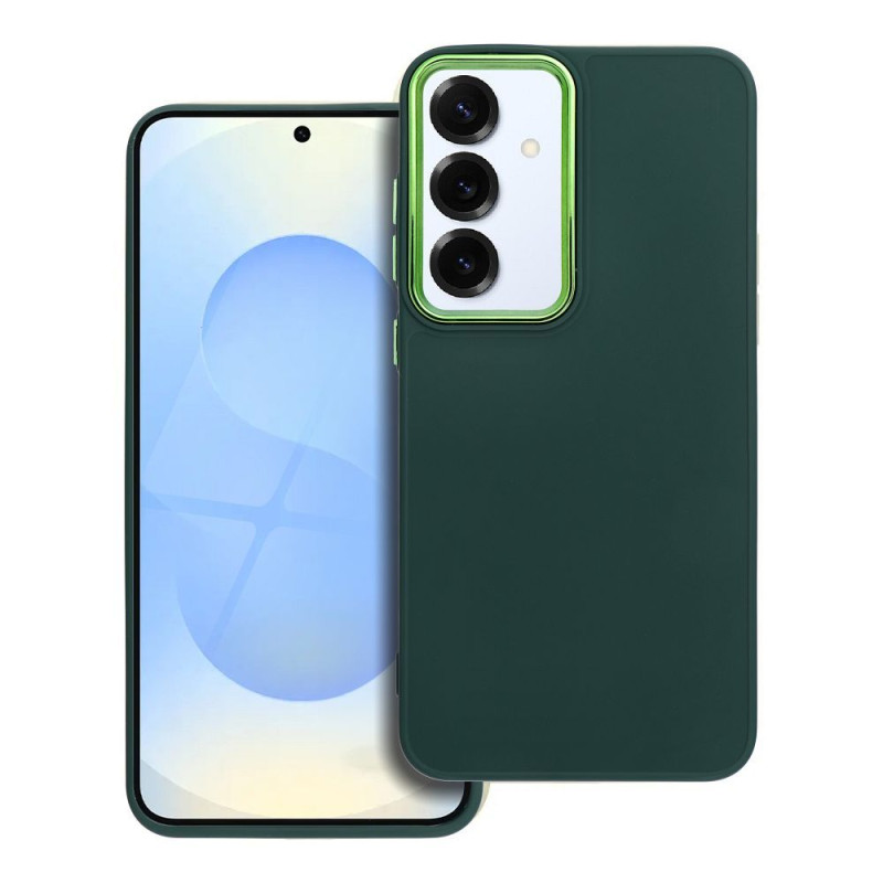 Viedtālruņa aizmugurējais vāciņš Samsung Galaxy S25 Plus Frame case Zaļa