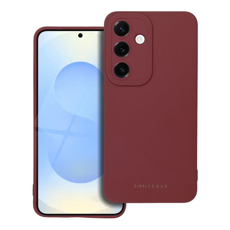 Viedtālruņa aizmugurējais vāciņš Samsung Galaxy S25 Luna Sarkana