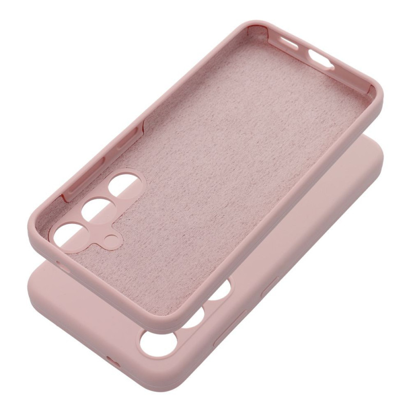 Viedtālruņa aizmugurējais vāciņš Xiaomi Redmi 14C Silicone case Smilšu rozā