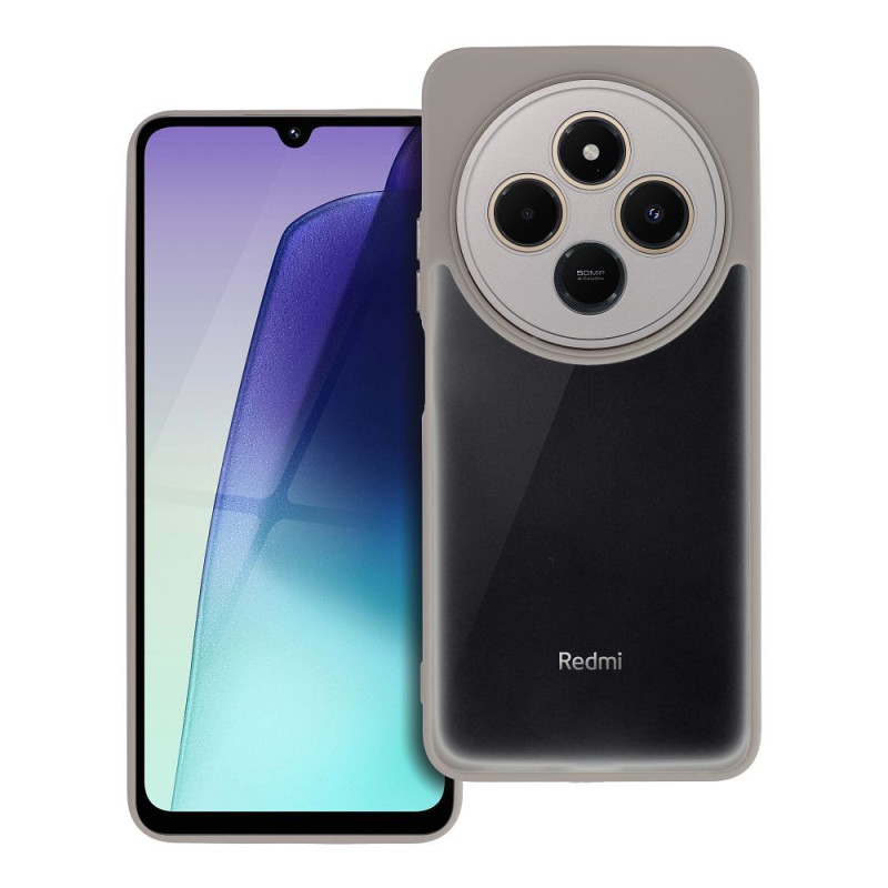 Viedtālruņa aizmugurējais vāciņš Xiaomi Redmi 14C Variete Pelēka, Caurspīdīga