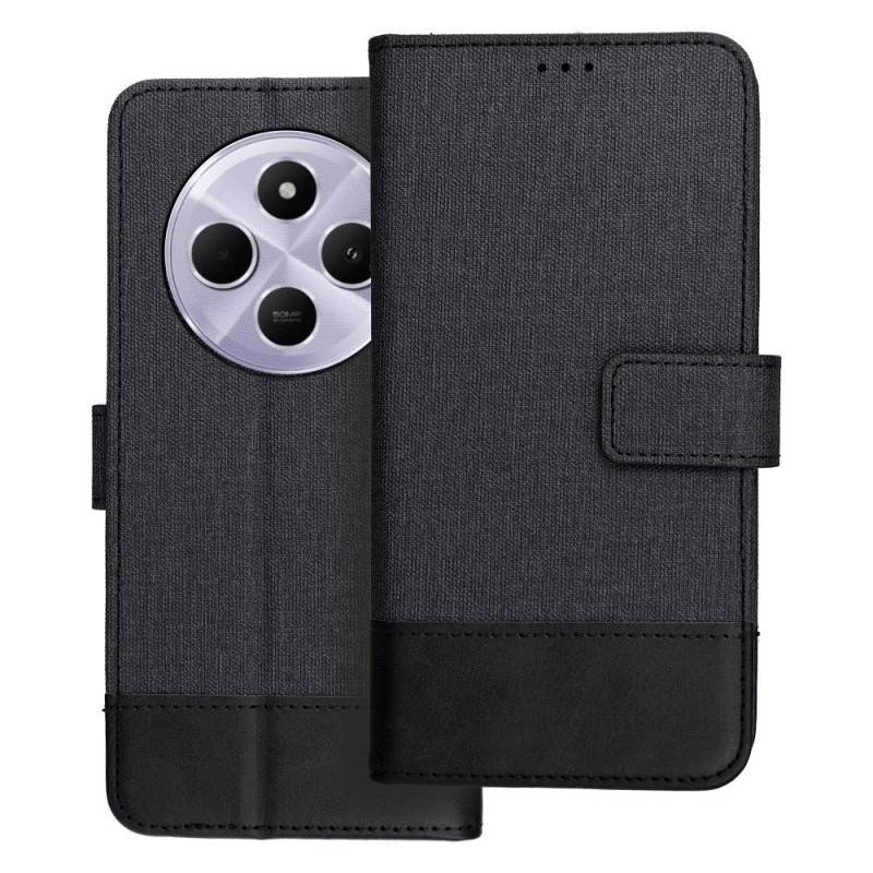 Nutitelefoni klapiümbris Xiaomi Redmi 14C Kustutuskumm Must