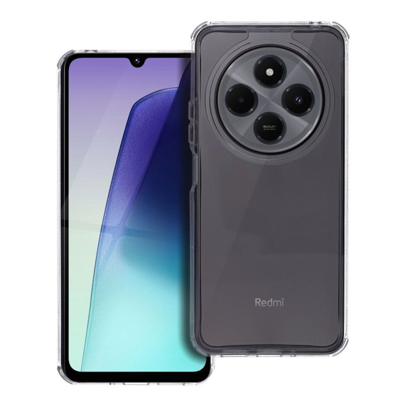 Viedtālruņa aizmugurējais vāciņš Xiaomi Redmi 14C Matrix Melna, Caurspīdīga