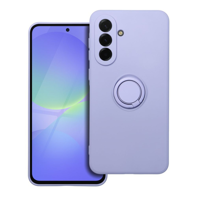 Viedtālruņa aizmugurējais vāciņš Samsung Galaxy A36 5G Silicone Ring Case Violet