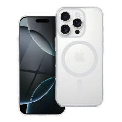 Viedtālruņa aizmugurējais vāciņš Apple iPhone 13 Mini Drop Glue Mag Cover Transparent, White