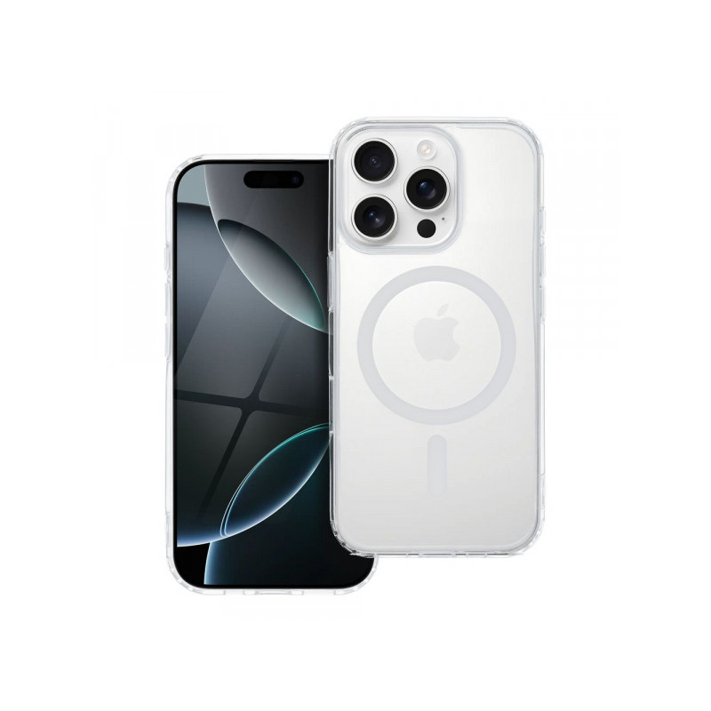 Viedtālruņa aizmugurējais vāciņš Apple iPhone 11 Pro Drop Glue Mag Cover Transparent, White