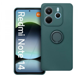 Viedtālruņa aizmugurējais vāciņš Xiaomi Redmi Note 14 5G Silicone Ring Case Green