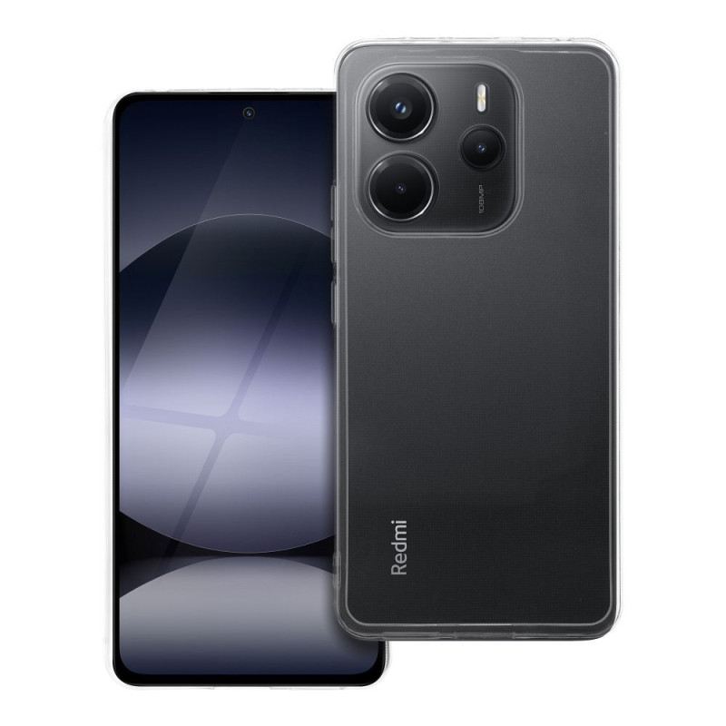 Viedtālruņa aizmugurējais vāciņš Xiaomi Redmi Note 14 4G Clear case 2mm Caurspīdīga