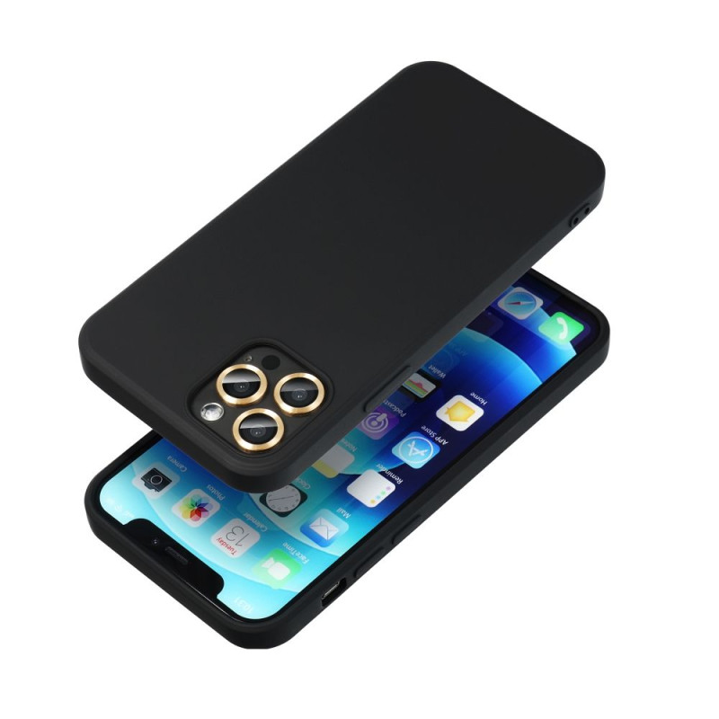 Viedtālruņa aizmugurējais vāciņš Samsung Galaxy S25 Edge Silicon Melna