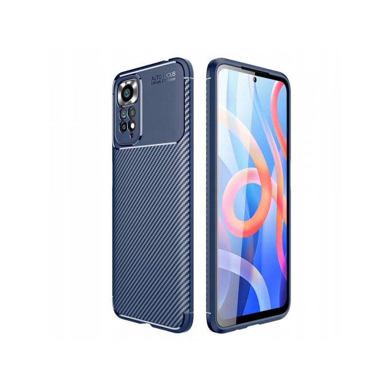 Nutitelefoni tagakaas Xiaomi Redmi Note 11 / 11S Süsinikkiud Tumesinine
