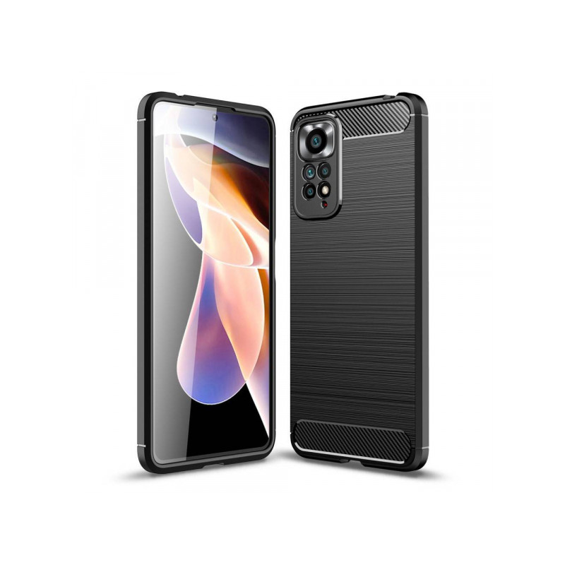 Viedtālruņa aizmugurējais vāciņš Xiaomi Redmi Note 11 / 11S Premium Carbon Black