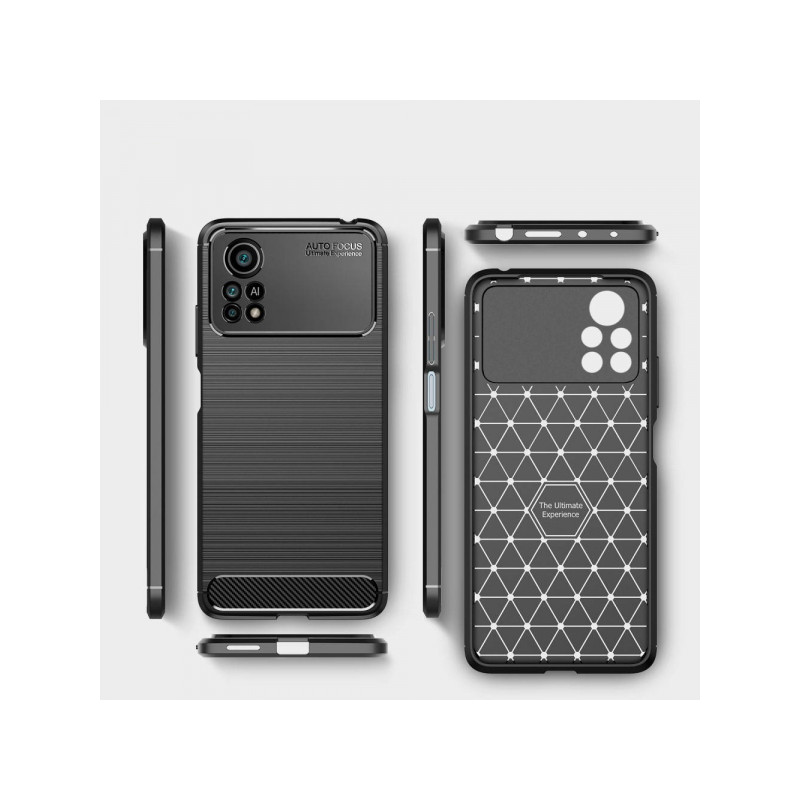 Viedtālruņa aizmugurējais vāciņš Xiaomi Poco X4 Pro 5G Premium Carbon Black