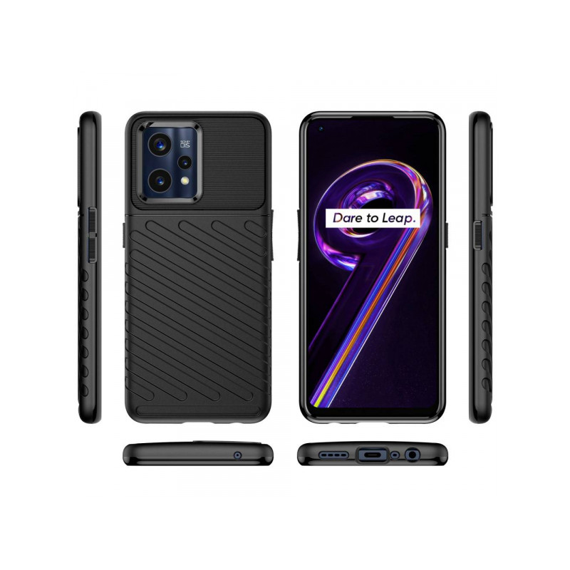 Viedtālruņa aizmugurējais vāciņš Realme Realme 9 Pro Thunder Black