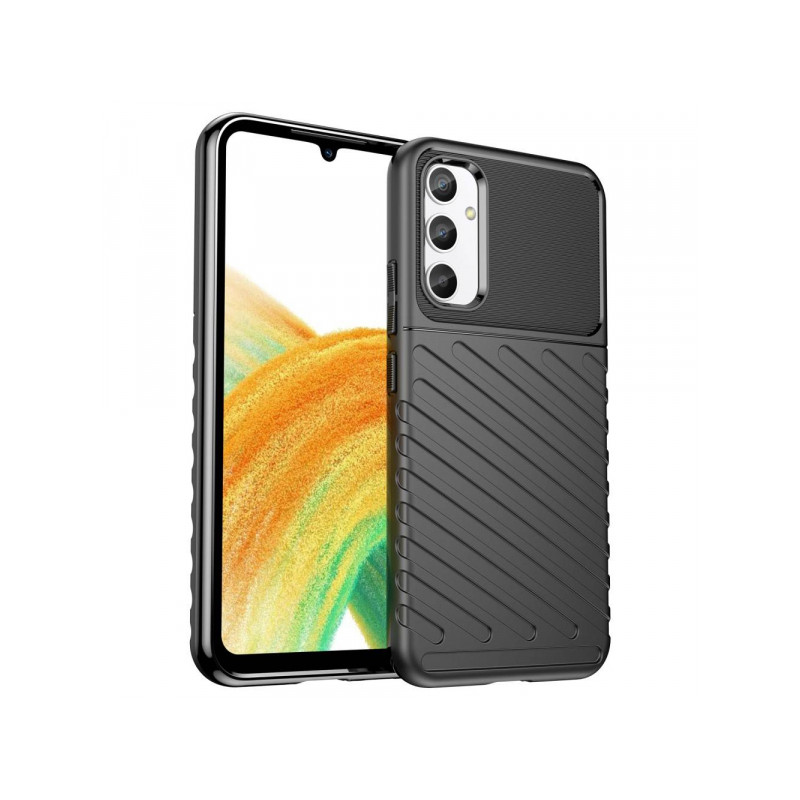 Viedtālruņa aizmugurējais vāciņš Samsung Galaxy A34 5G Thunder Melna