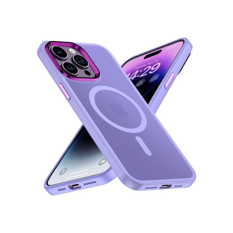 Nutitelefoni tagakaas Õun iPhone 13 Pro Max Matt Magsafe Violetne