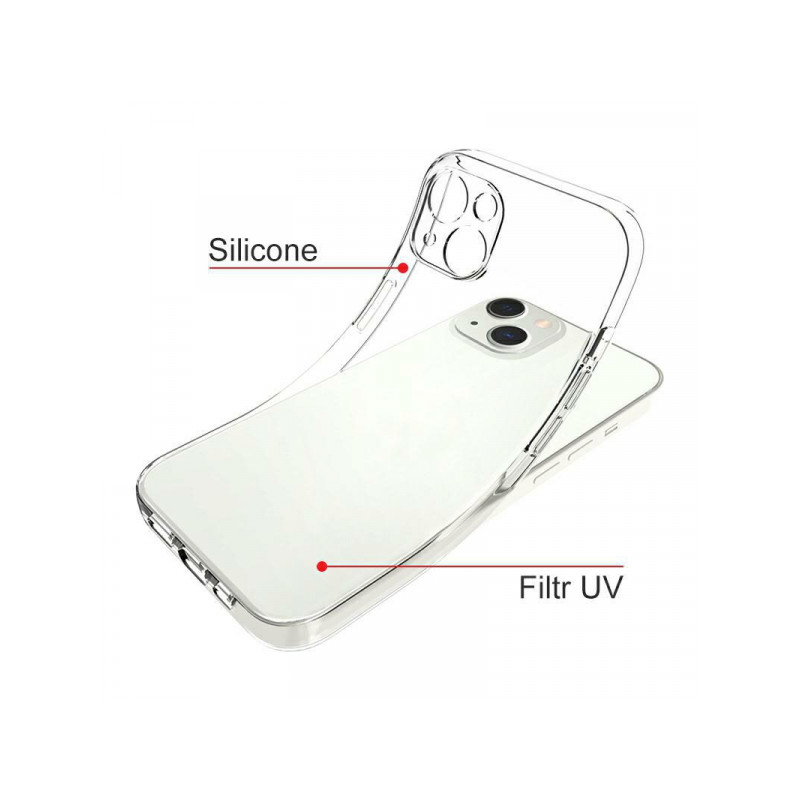 Viedtālruņa aizmugurējais vāciņš Xiaomi Redmi 12C BC Silikon 2.0mm Caurspīdīga