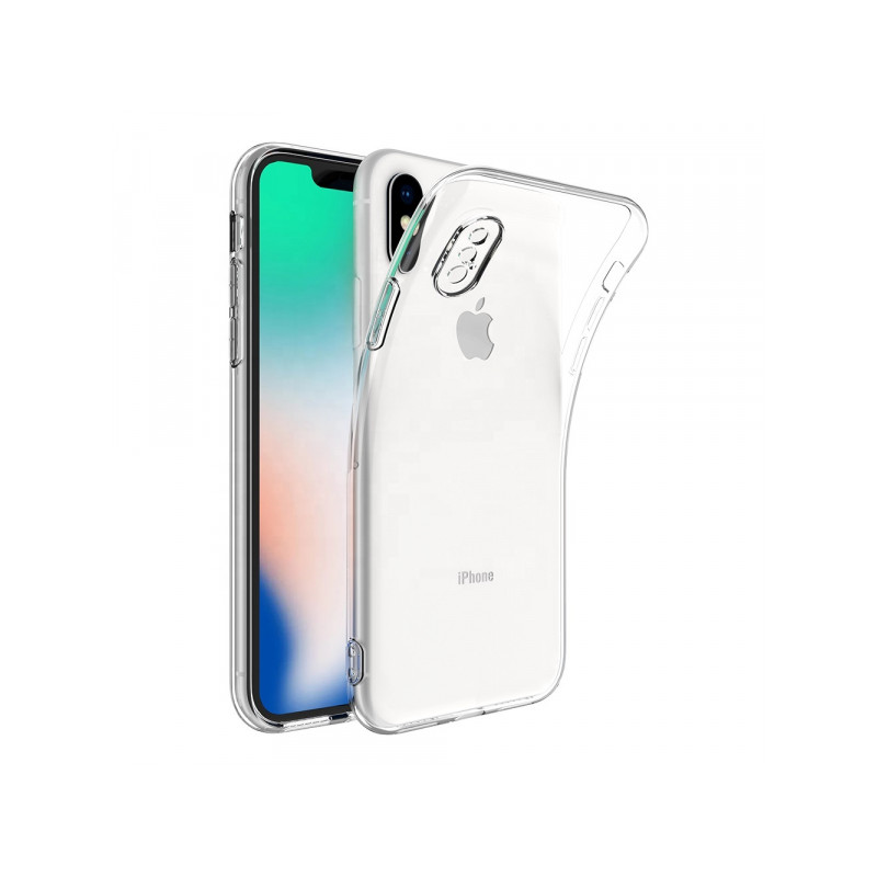 Viedtālruņa aizmugurējais vāciņš Apple iPhone XS Max BC Silikon 2.0mm Caurspīdīga