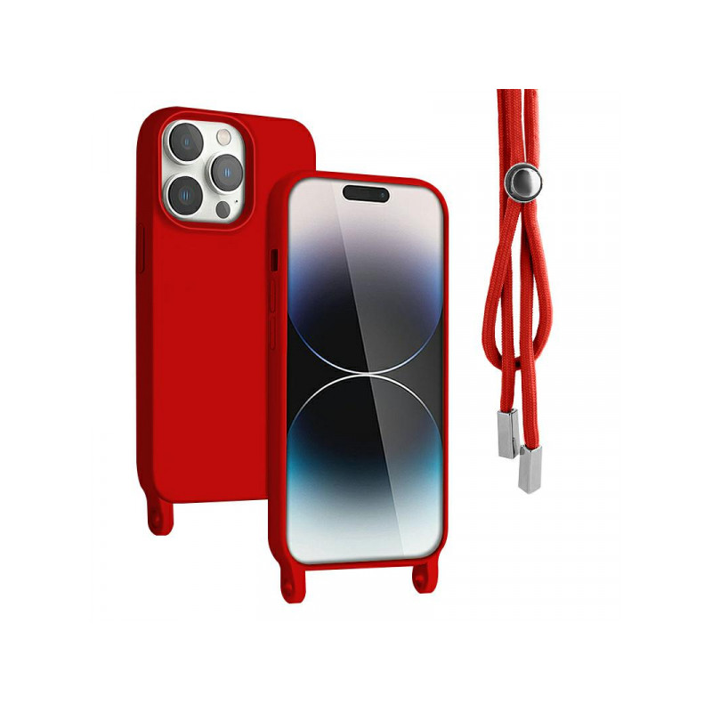 Viedtālruņa aizmugurējais vāciņš Apple iPhone 11 Rope Case Sarkana