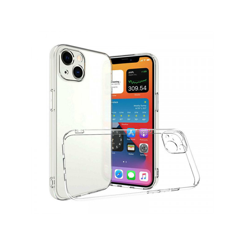 Viedtālruņa aizmugurējais vāciņš Samsung Galaxy A15 5G BC Silikon 2.0mm Cam Caurspīdīga