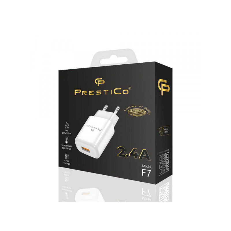 Strāvas adapteris F7 2.4A White