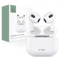 Bezvadu austiņas UltraBoost Core wireless headphones Balta