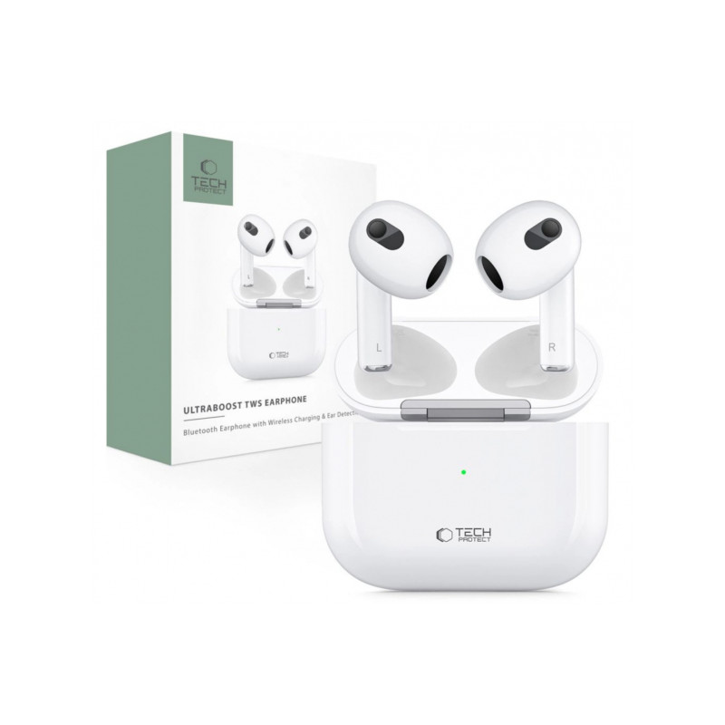 Bezvadu austiņas UltraBoost Core wireless headphones White