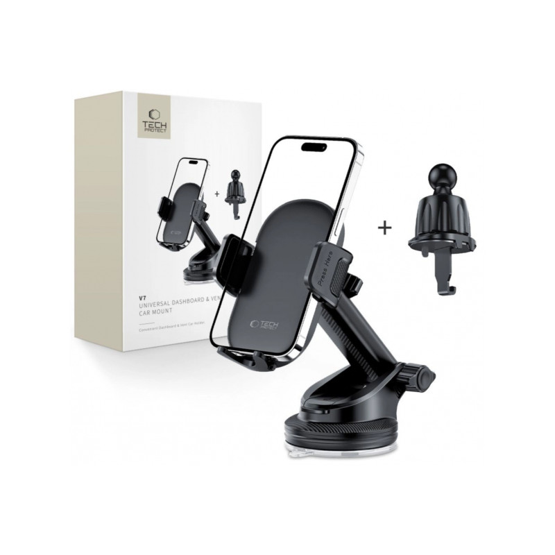 Viedtālruņa turētājs automašīnai Car holder Black
