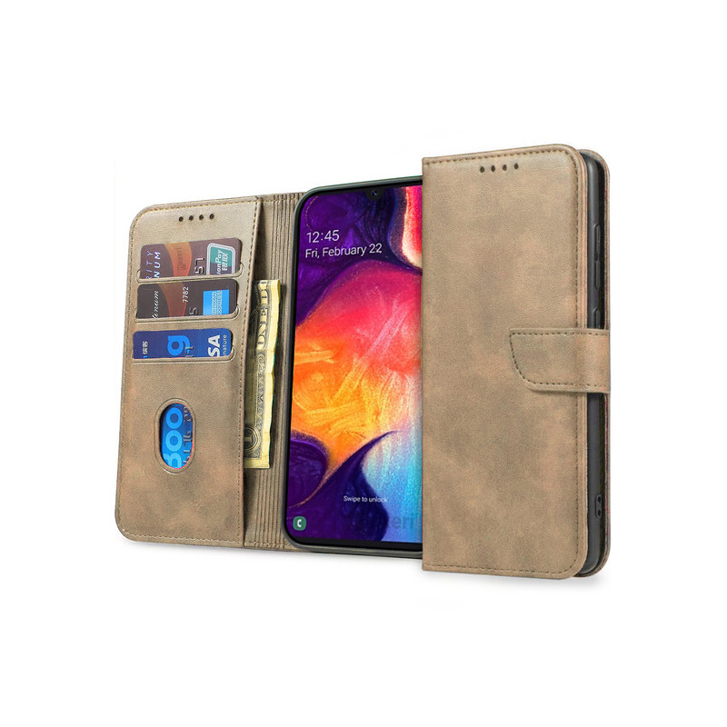 Viedtālruņa atveramais maciņš Samsung Galaxy A15 5G Wallet Zelta