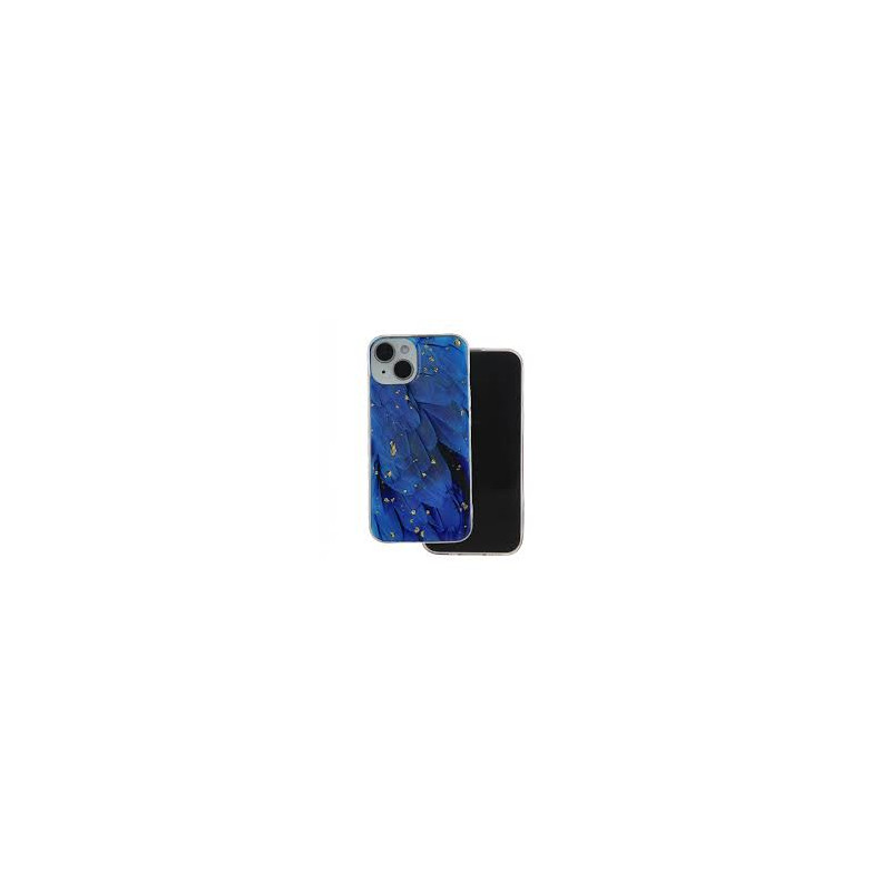 Viedtālruņa aizmugurējais vāciņš Samsung Galaxy S24 Ultra Gold Glam Zila, Ar Dizainu