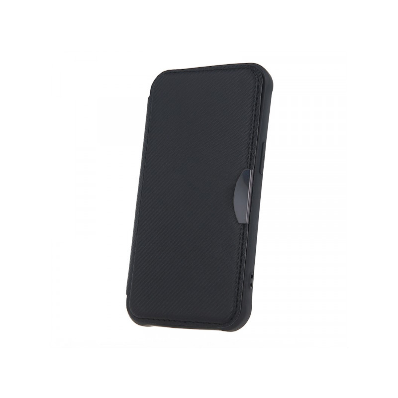 Viedtālruņa atveramais maciņš Apple iPhone 7 / 8 / SE 20 / SE 22 Smart Carbon Melna