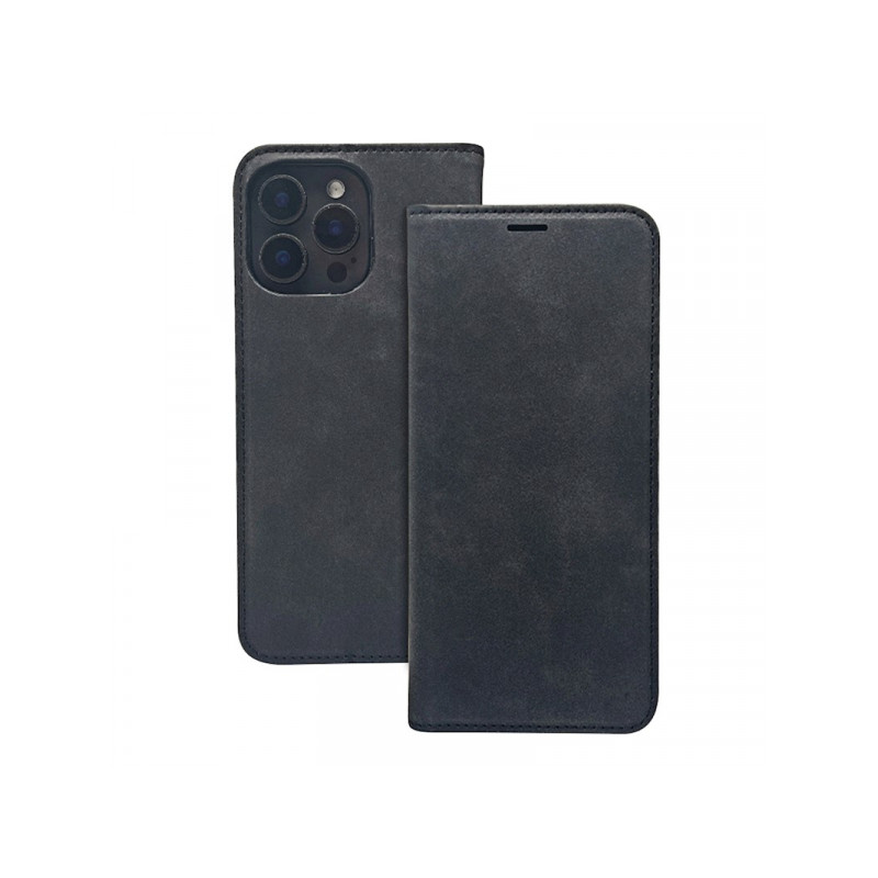 Viedtālruņa atveramais maciņš Xiaomi Redmi 13C Suede Melna