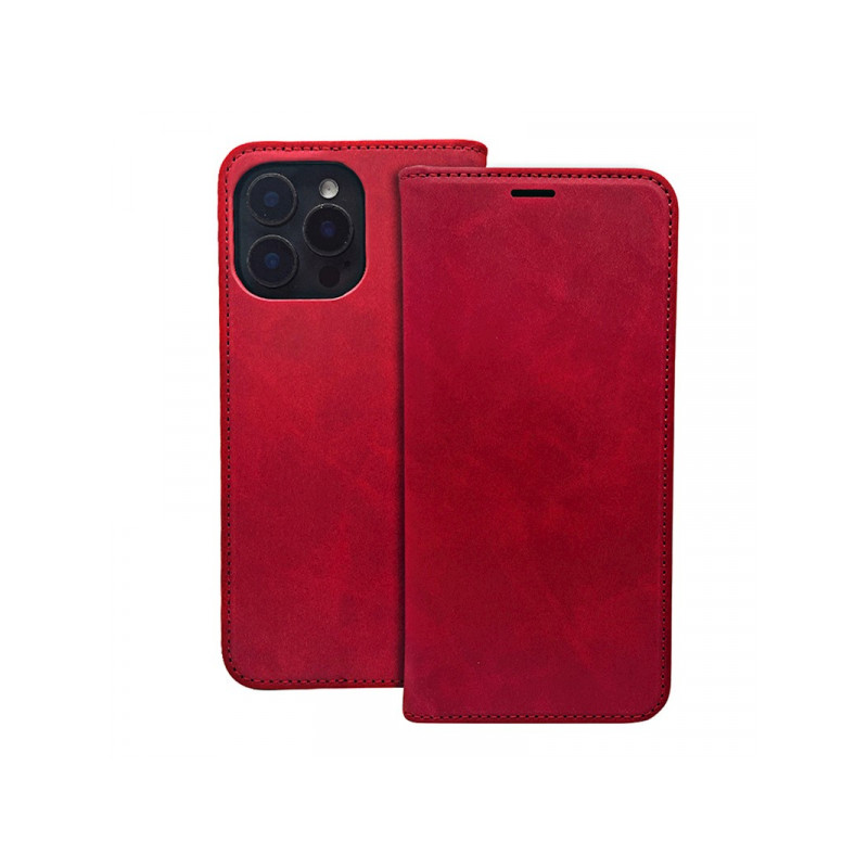 Nutitelefoni klapiümbris Xiaomi Redmi 13C Seemisnahk Punane