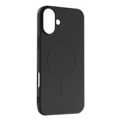 Viedtālruņa aizmugurējais vāciņš Apple iPhone 16 Pro Max Silicon Mag case Black